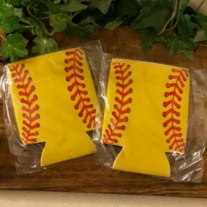 Softball 12oz Can Holders Set of 2